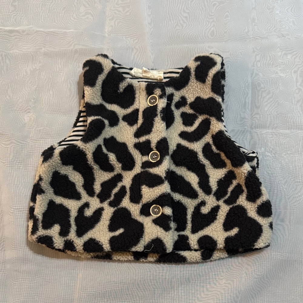Jessica Simpson Leopard Print Kids Vest